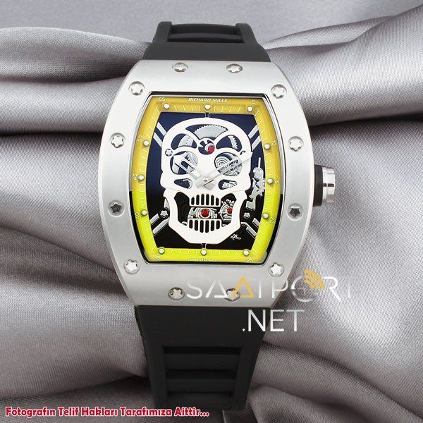 Richard Mille Skull Sarı Otomatik