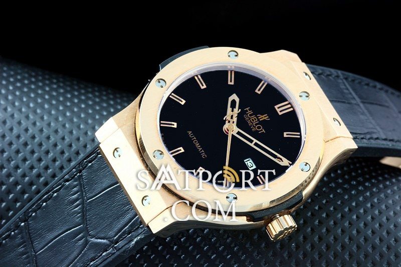 Hublot Classic Fusion Siyah Gold Deri