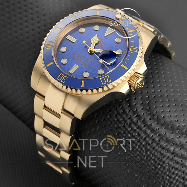 Rolex Submariner Sarı Kasa Mavi Kadran