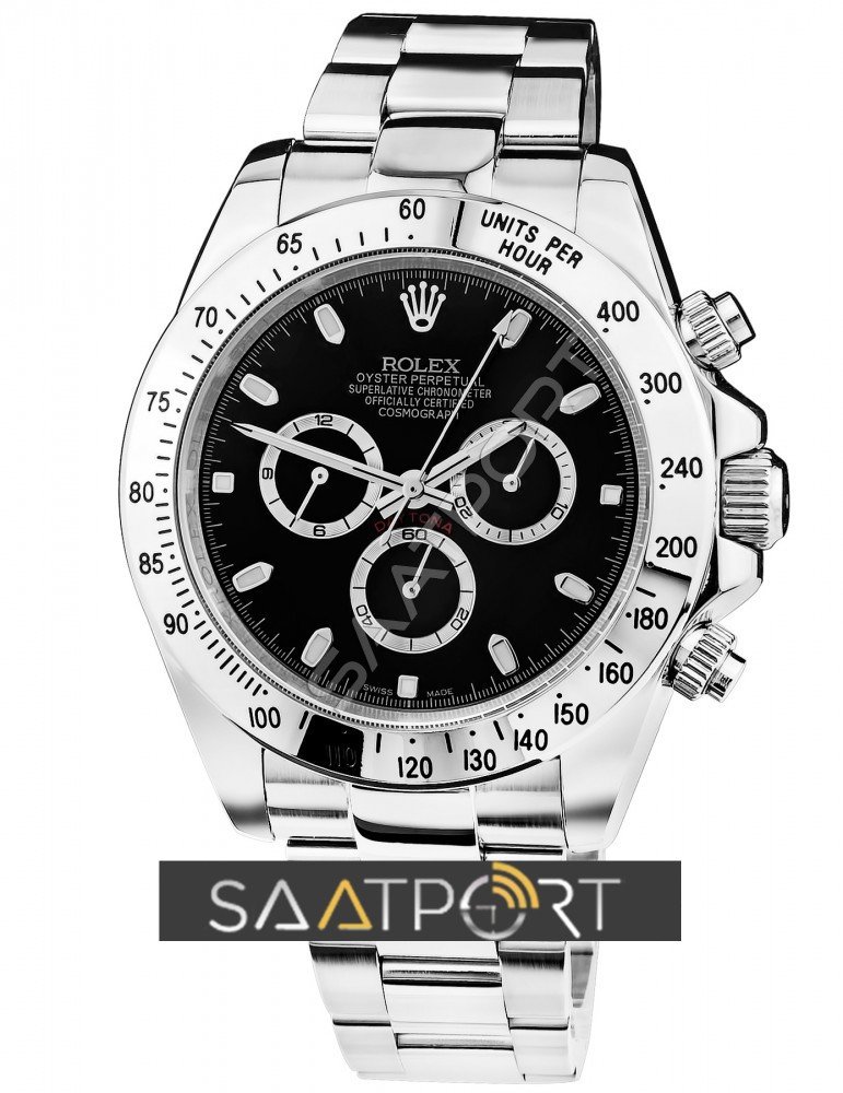 Rolex Daytona Stainles Steel Black 116500LN 4130 Eta Makina