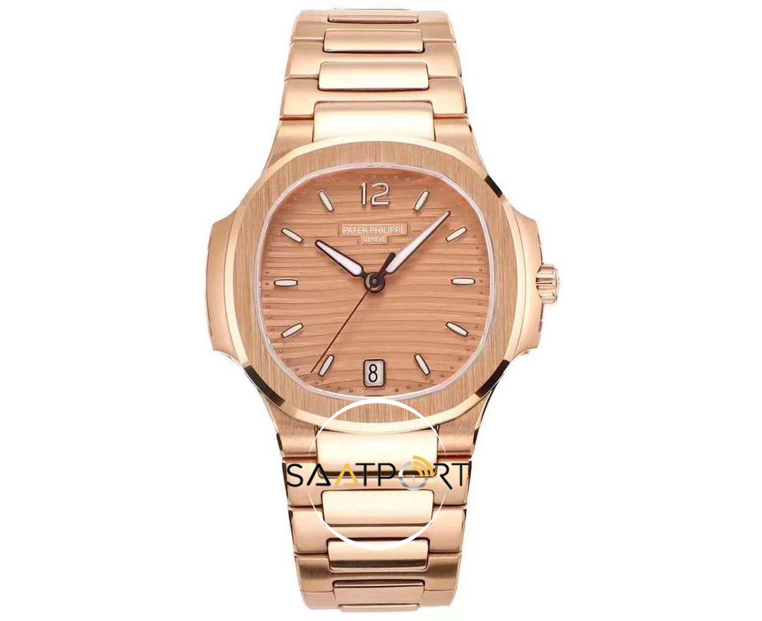 Patek Philippe Nautilus 7118 Pembe Kadran 35mm Rose Kasa Eta