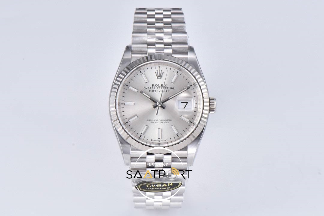 Rolex Datejust 41 Clean Factory Gümüş Kadran 3235 Super Clone