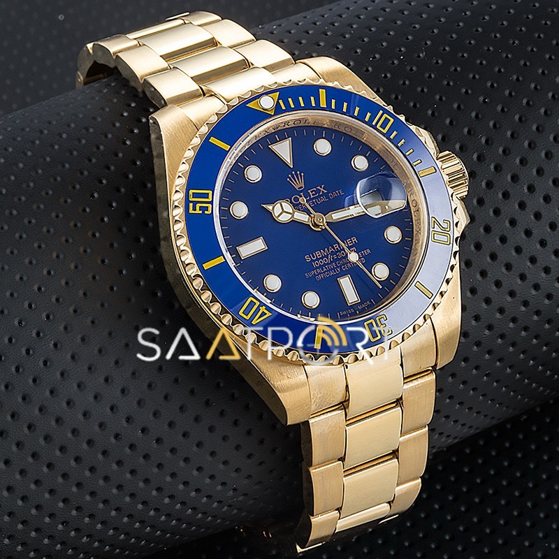 Rolex Submariner Gold Dark blue Automatic