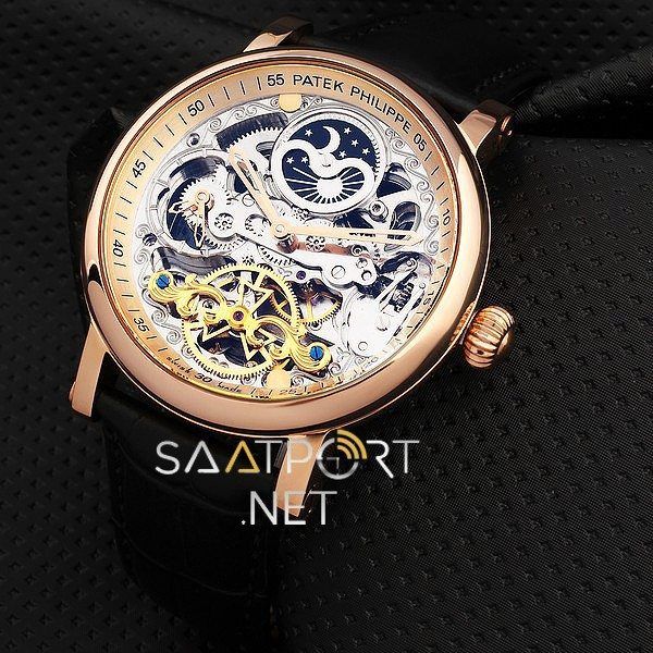 Patek Philippe Skeleton Siyah Gold