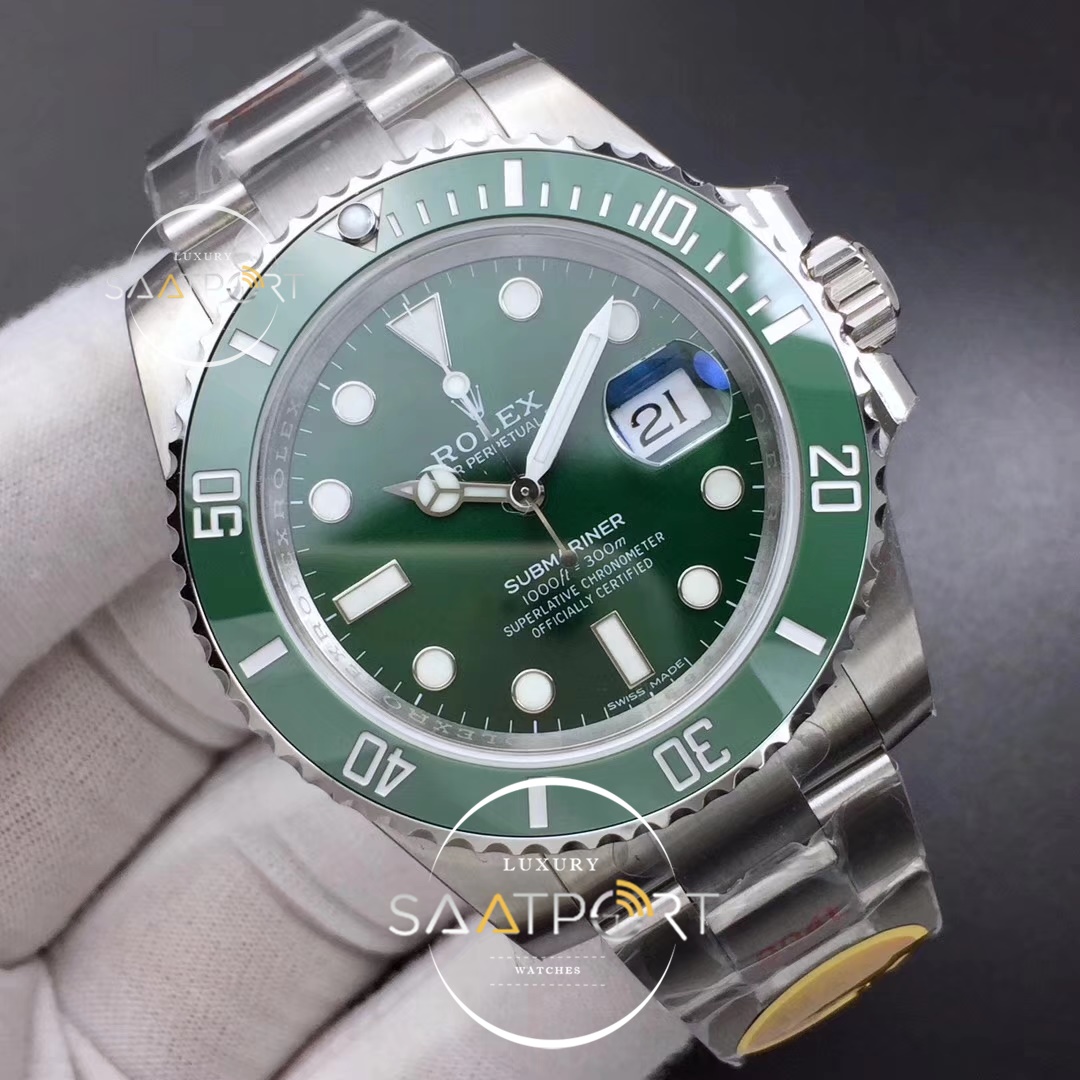 Rolex Submariner 116610 LV Green Ceramic NAIL Maker 904L 1-1 Best   SUPER CLON 3135