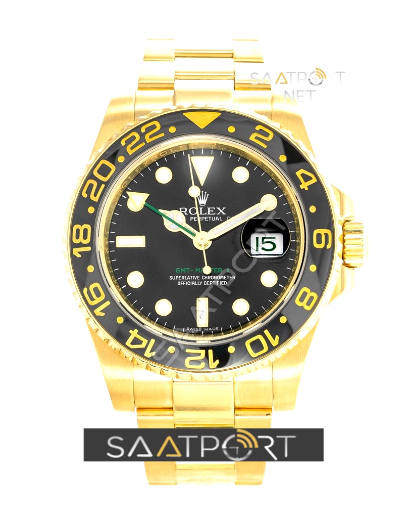 Rolex GMT Master II 116718LN Eta Saat 3186 Mekanizma