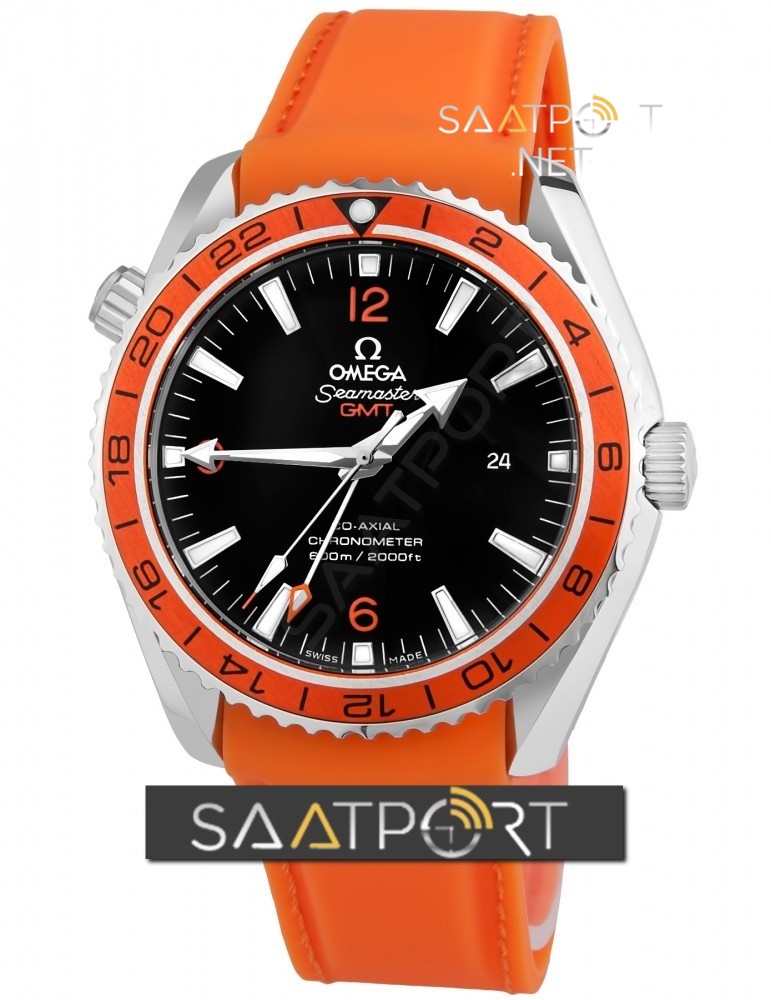 OMEGA Eta Saat Seamaster Planet Ocean Orange Silicone Rubber