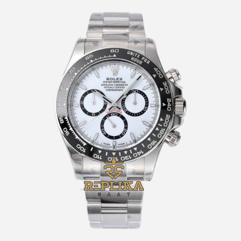 Rolex Daytona 126500LN Panda Oyster White Dial Clean 40mm 4131 Super Clone ETA