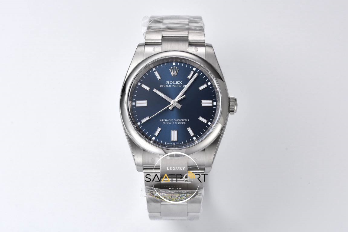 Rolex Oyster Perpetual 41mm Mavi Kadran Super Clone Eta Clean V2