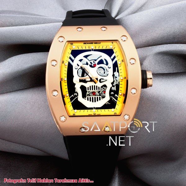 Richard Mille Skull Sarı Otomatik II