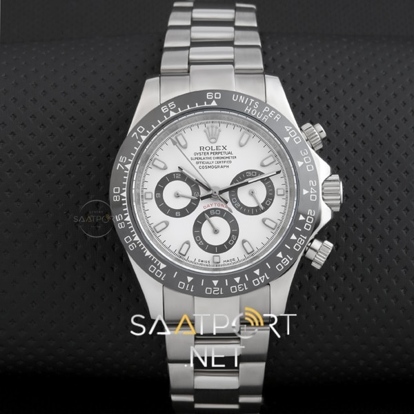 Rolex Daytona Cosmograph Seramik Bezel Beyaz Kadran