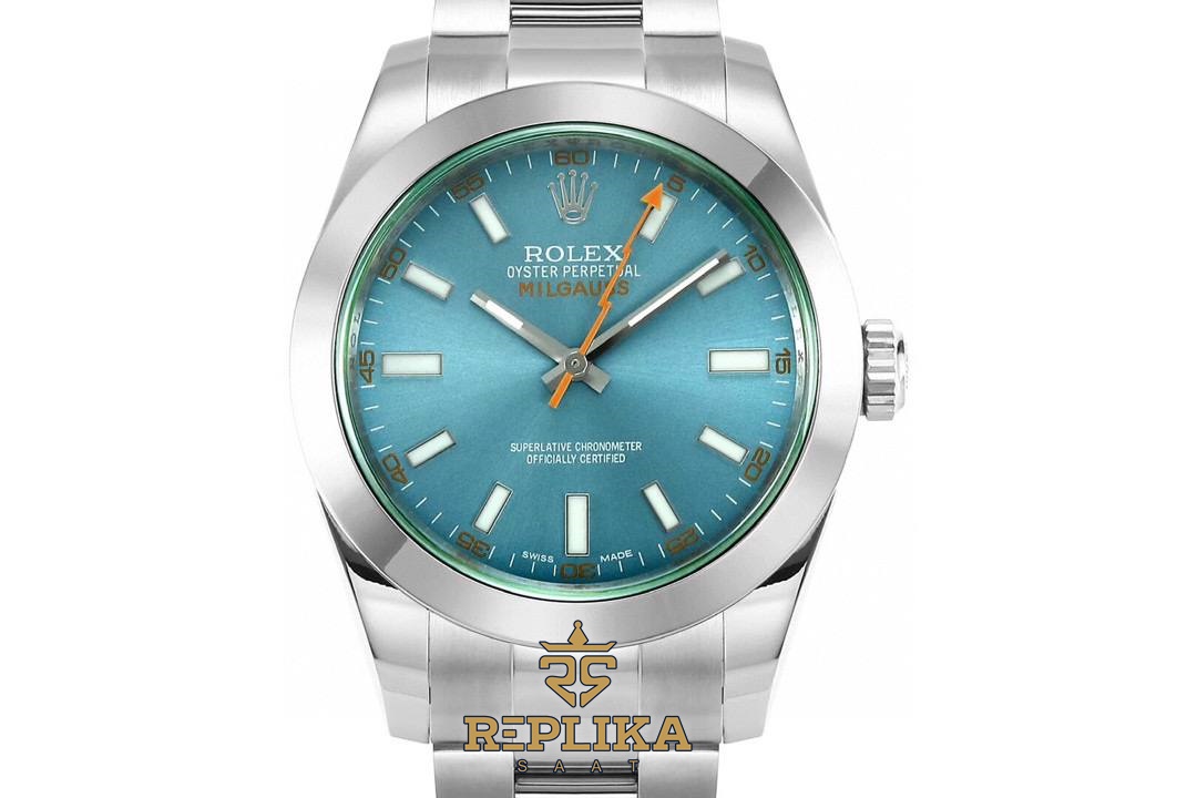 Rolex Milgauss 116400GV Z Blue VSF 40 mm 904L Çelik 3131 Super Clone ETA