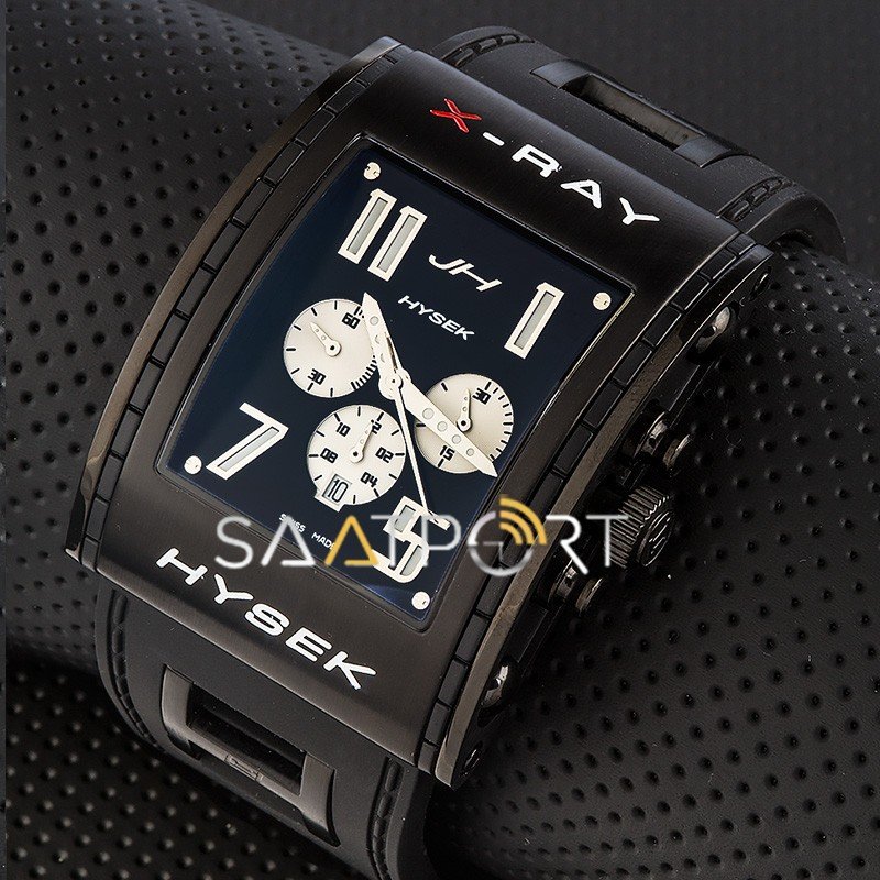 Jorg Hysek X-Ray Silver Chronograph Siyah