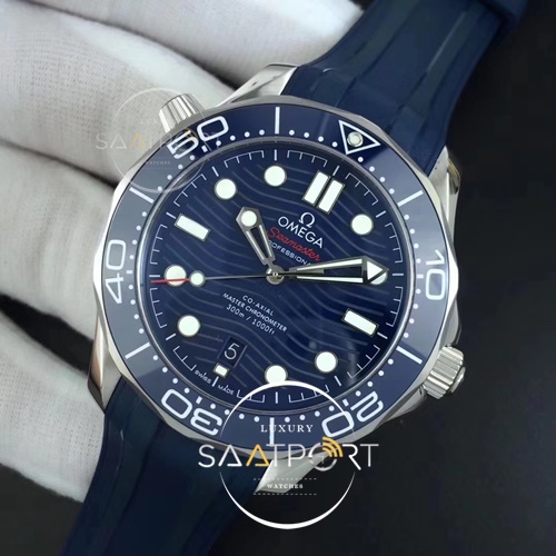 OMEGA SAAT 2018 Seamaster Diver 300M VSF Blue Ceramic Blue Dial Blue Rubber Strap A8800 V2