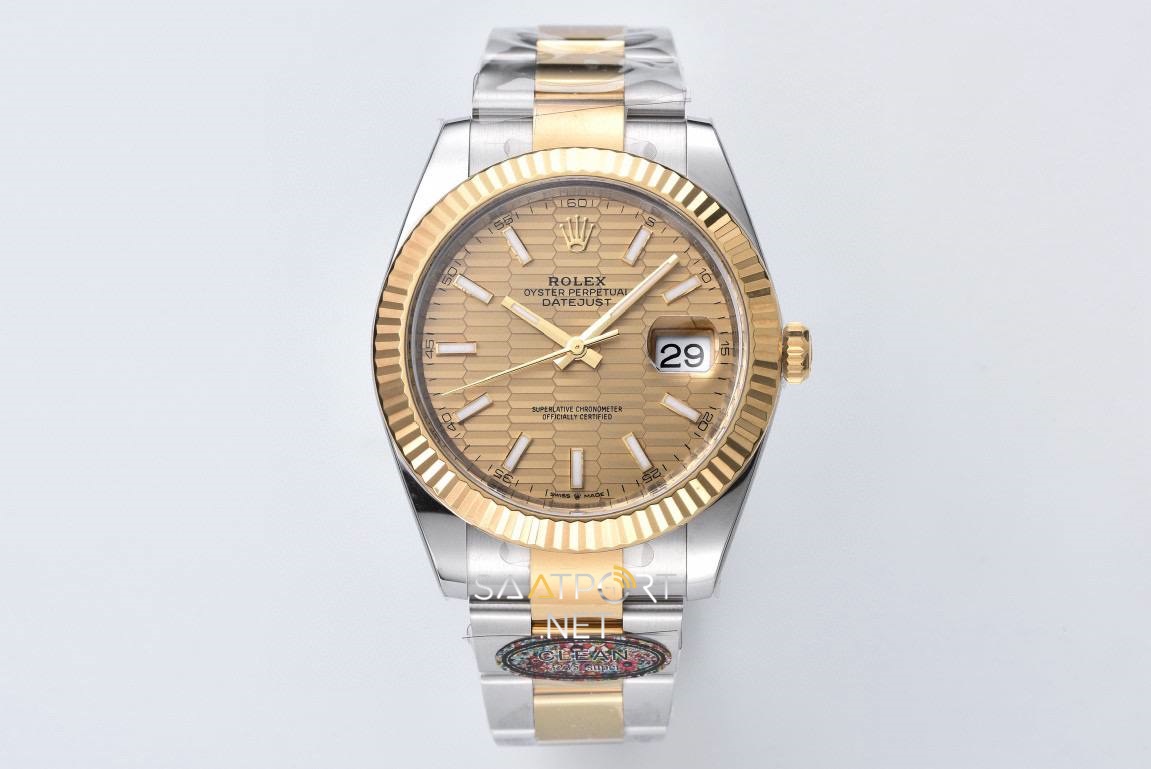 Rolex Datejust Champagne MOTIF Dial 126333 Super Clone Eta Clean