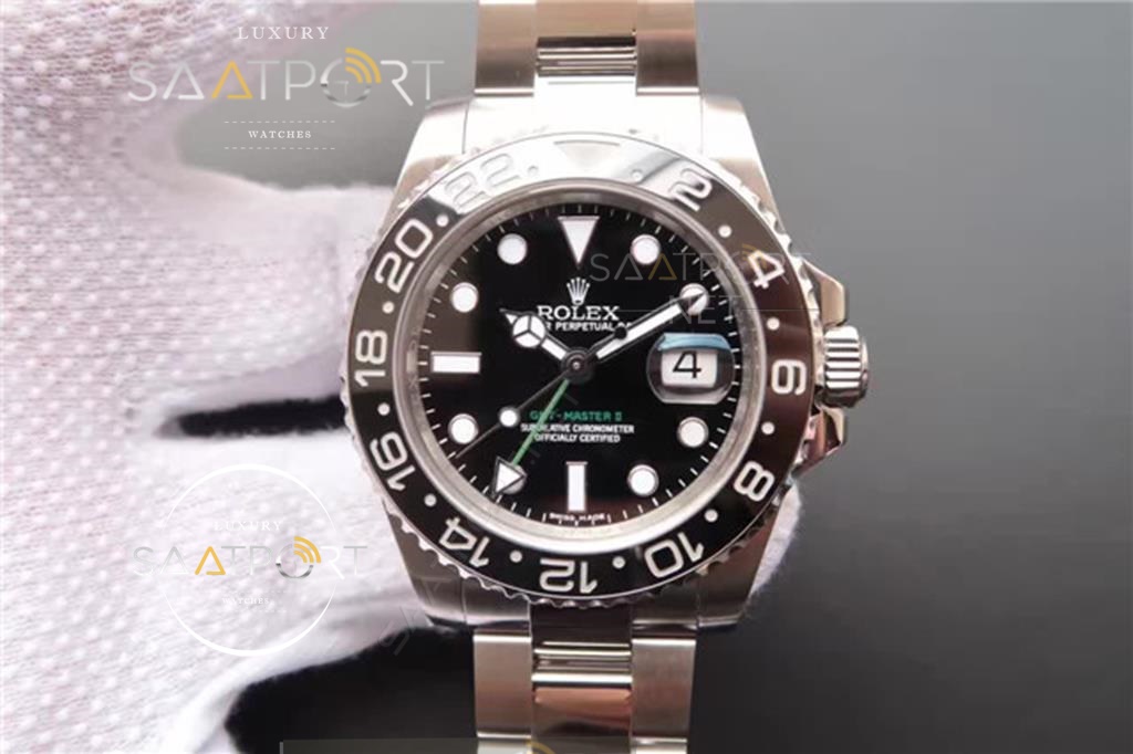 Rolex Gmt Master 2 Black 904L Çelik 126710 ETA