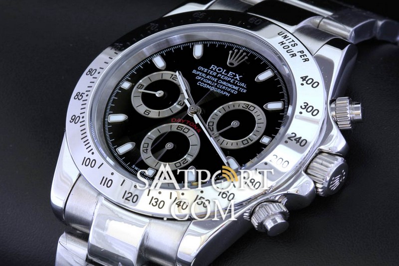 Rolex Daytona Çelik Sİyah Kadran