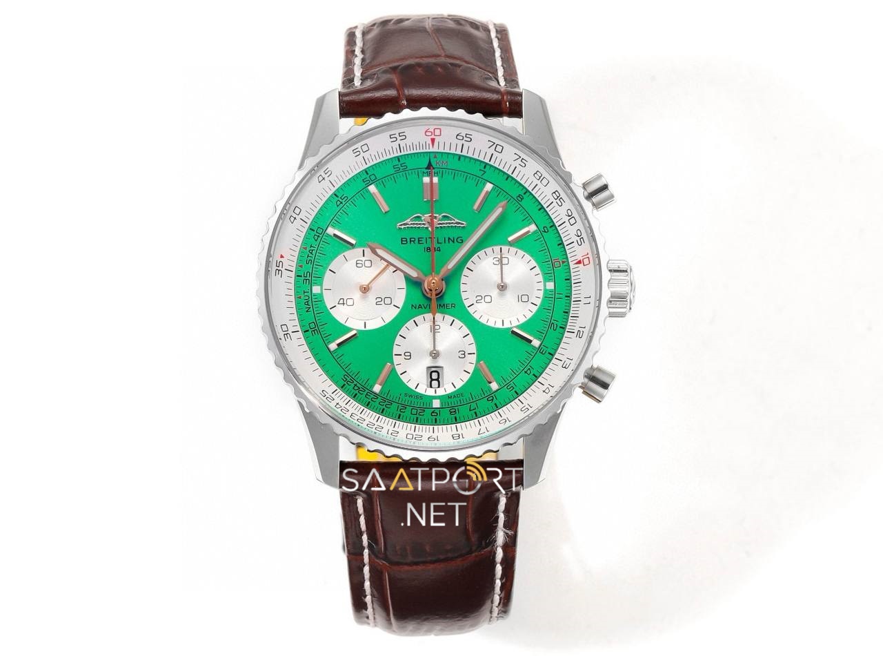 Breitling Navitimer B01 Green Chronograph 41mm Eta Saat