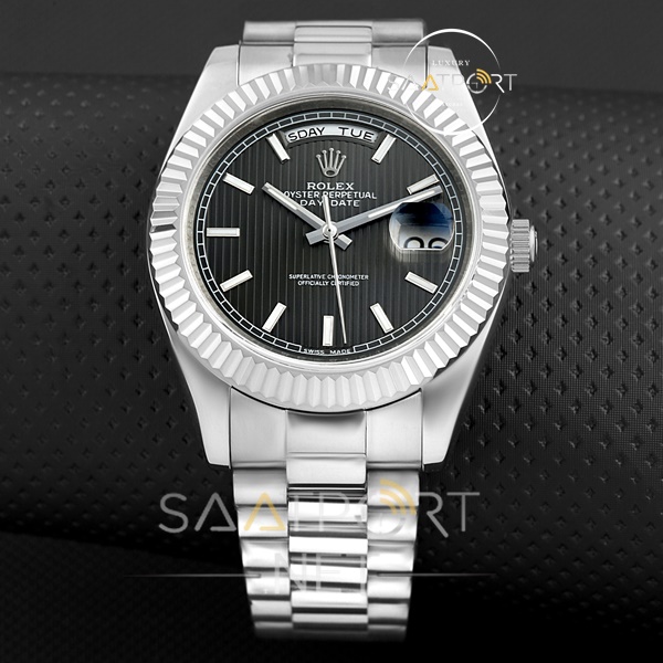 Rolex Day Date Silver İndex Modeli