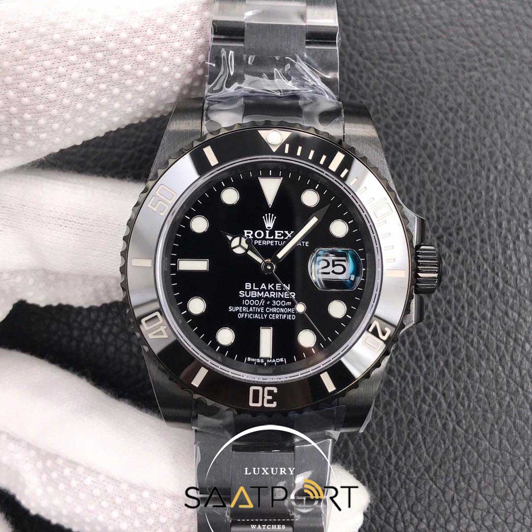 Rolex Submariner Blaken Pvd Kaplama Super Clone