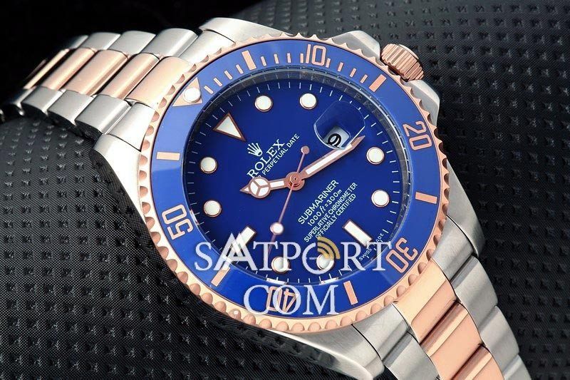 Rolex Submariner Seramik Kırmızı Altın Lacivert