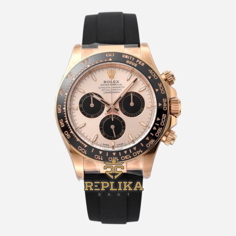 Rolex Daytona 126515LN Rose Oysterflex Pink Dial Clean 40mm 4131 Super Clone ETA