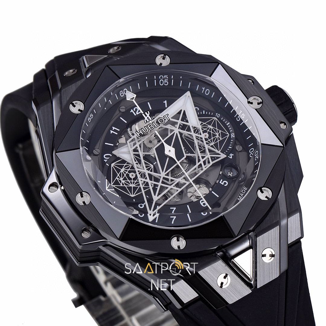 Hublot Big Bang Sang Bleu Black Ceramic 45mm Super Clone Eta