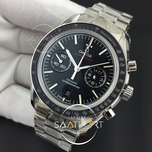 Omega Speedmaster Moonwatch Co-Axial OMF Black Dial Orange Logo A9300  V2