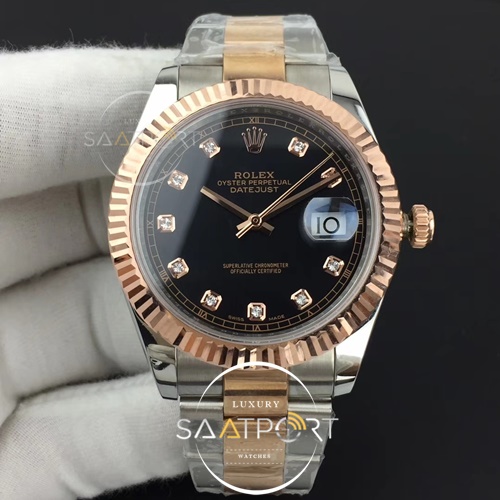 Rolex DateJust II 41mm 126333 GMF 1-1 Wrapped Black Diamond Dial Super Clone 3235 ETA