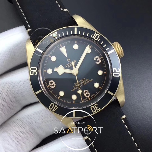 Tudor Heritage Black Bay Bronze Gray XF 1-1 Best Edition on Leather Strap SUPER CLON 5612