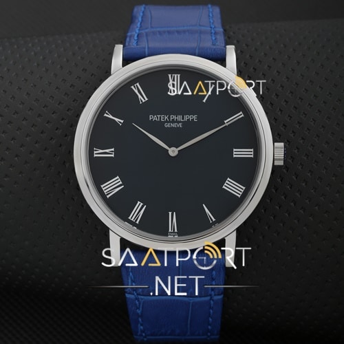 Patek Phılıppe Slim kasa İnce Mavi klasik modeli