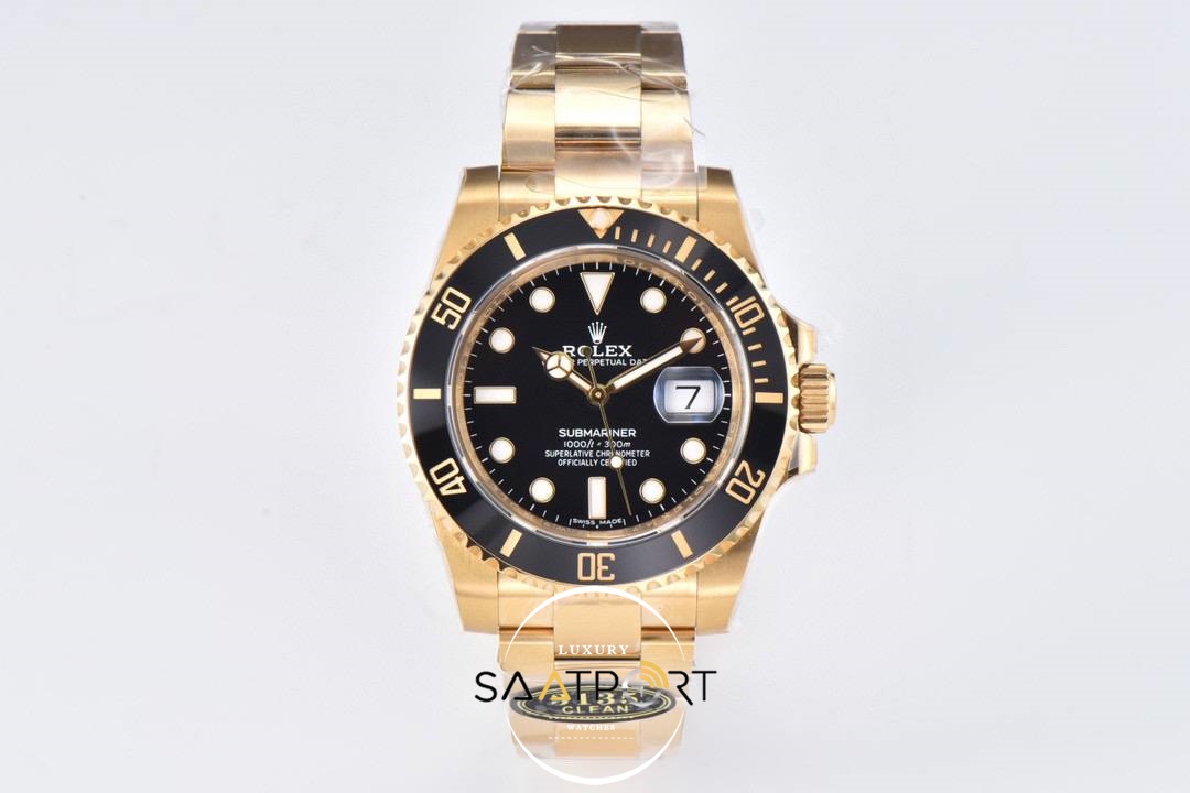 Rolex Submariner 116618LN Clean Factory Siyah Kadran 40mm Clone