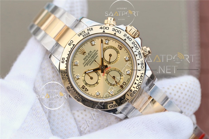 Rolex Cosmograph Daytona Champagne Diamond 18K Eta