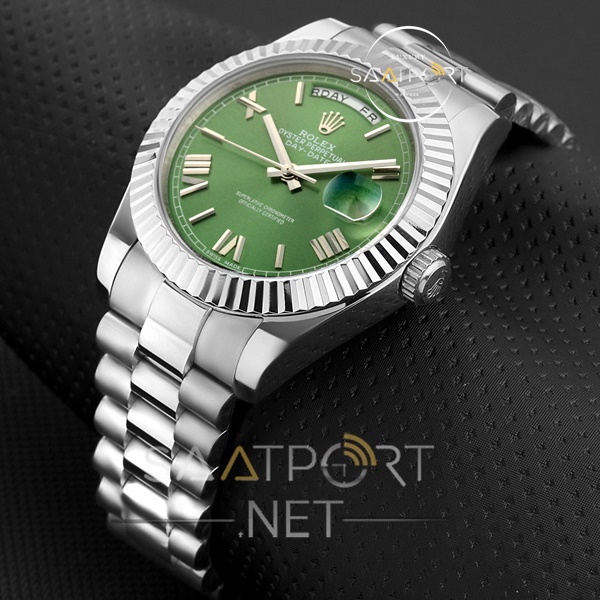 Replika Saat Rolex Day Date Yeşil Kadran