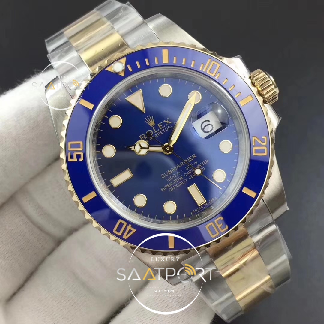 Rolex Submariner 116613 LB Noob 11 Best Edition YG Wrapped Bezel Blue Dial  A2836 V8