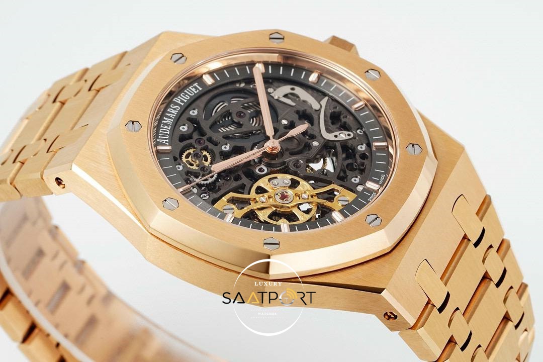 Audemars Piguet 15407 İskelet Rose Kasa 41mm ZF Super Clone ETA