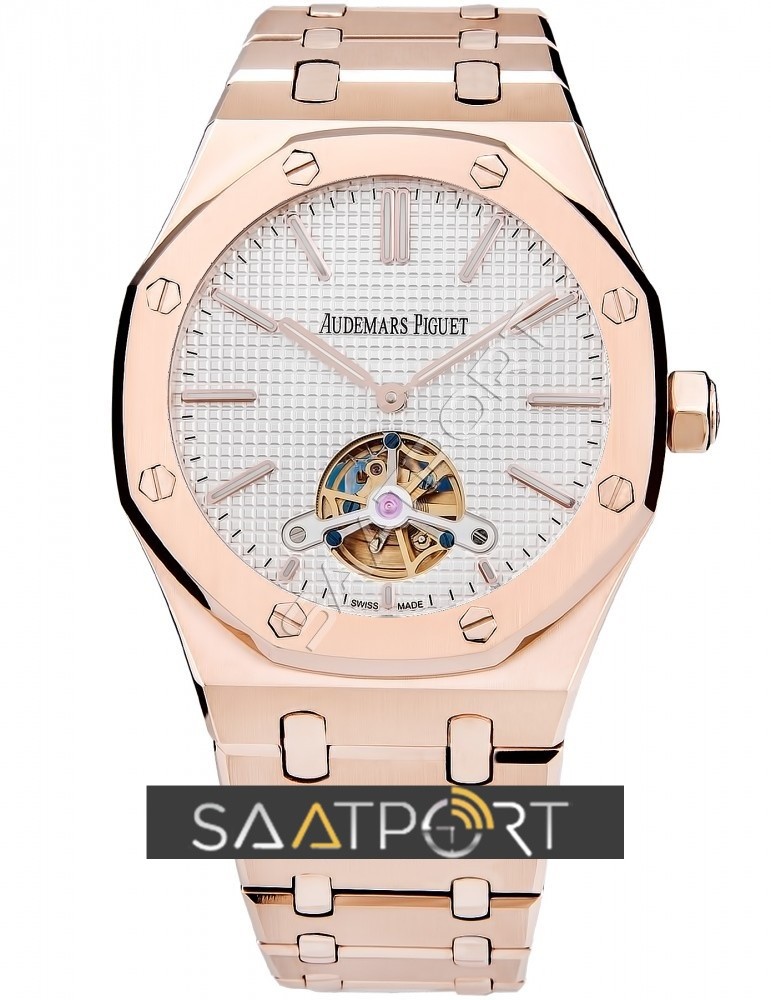 Audemars Piguet Royal Oak Tourbillon Rose Beyaz Kadran