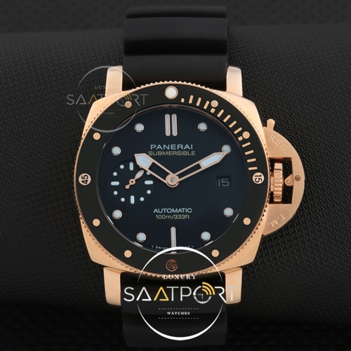 Panerai Submersible Gold 42 mm Silikon Kordon