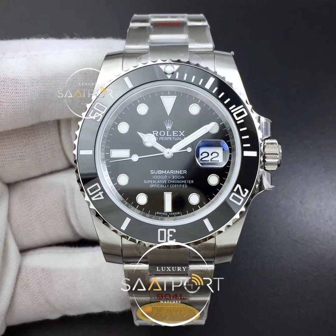 Rolex Submariner 116610 LN Black Ceramic NAIL Maker 904L 11 Best Edition on SS Bracelet SA3135