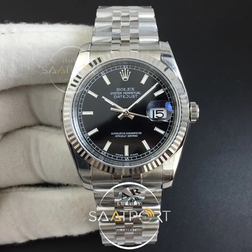 Rolex DateJust 36 mm ARF 1-1 Best Edition 904L Steel Black Dial 3135 V2