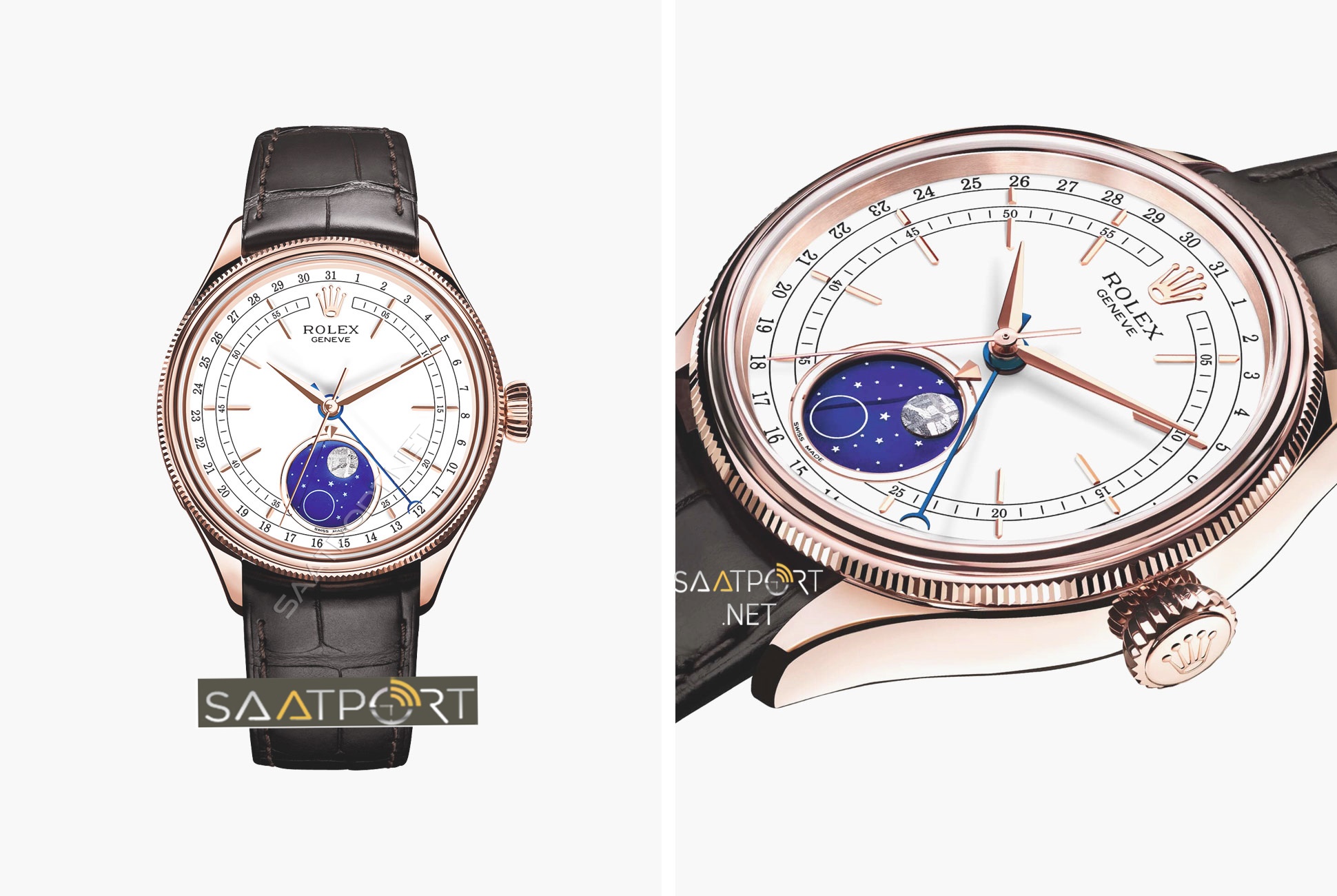 Rolex Cellini Moonphase 50535 Beyaz Kadran