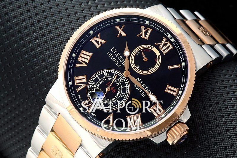 Ulysse Nardin Le Locle Steel Kahve Gold Black