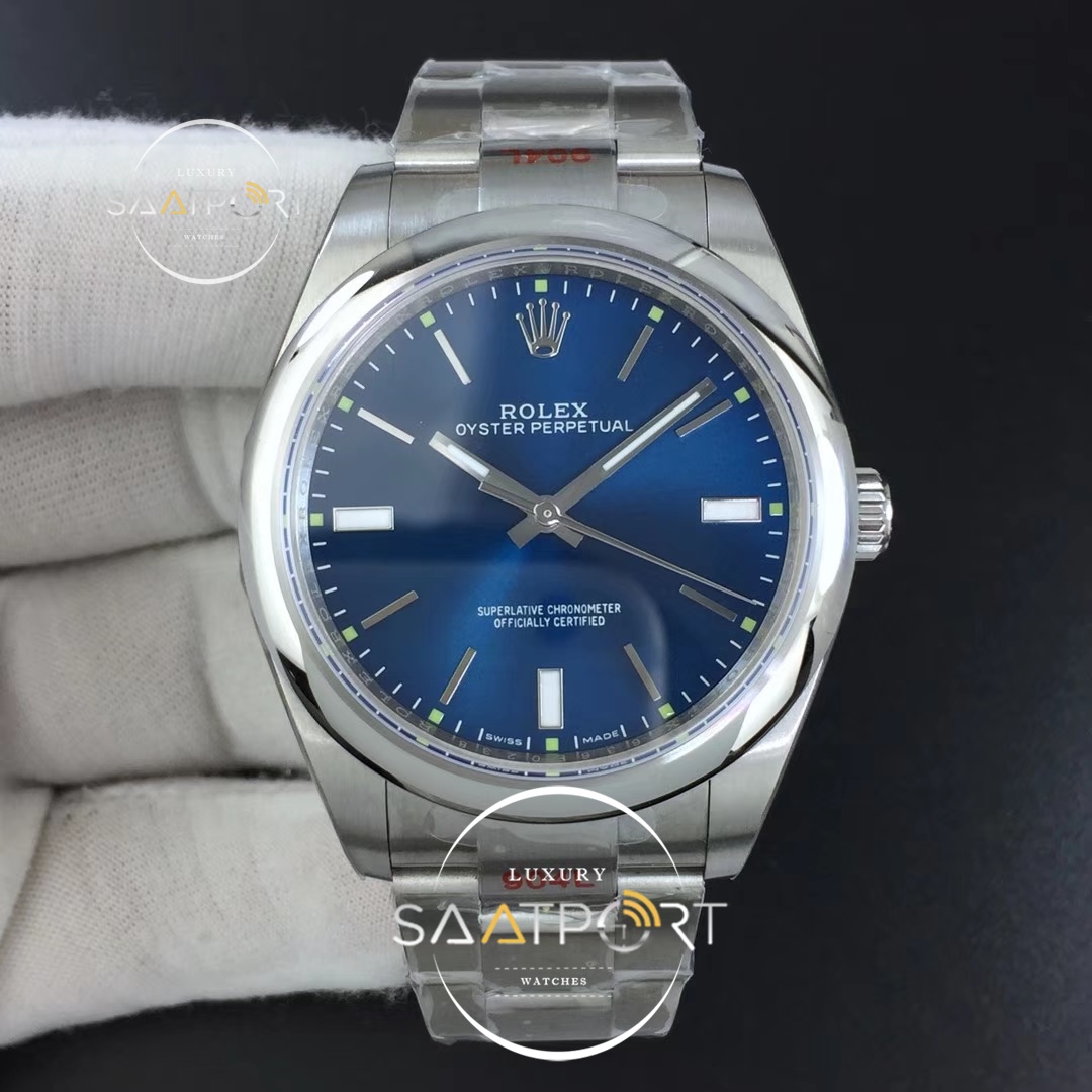 Rolex Oyster Perpetual 39mm 114300 GMF 1-1 Best Edition Blue Dial on SS Bracelet SA3132