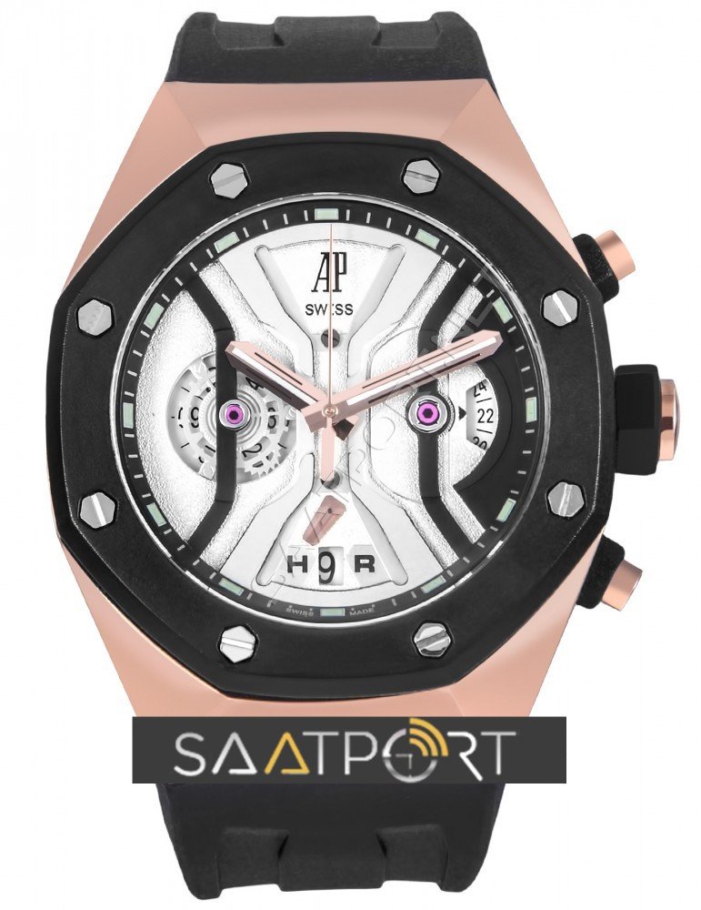 Audemars Piguet Royal Oak GMT Tourbillon Concept Gold Beyaz