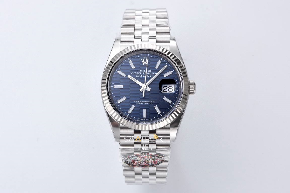 Rolex Datejust Motif Blue Clean DD3235 Super Clone Eta