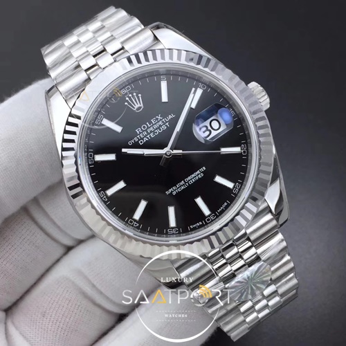 Rolex DateJust 41 126334 ARF 1-1 Best Edition 904L Steel Black Dial on Jubilee Bracelet 3235