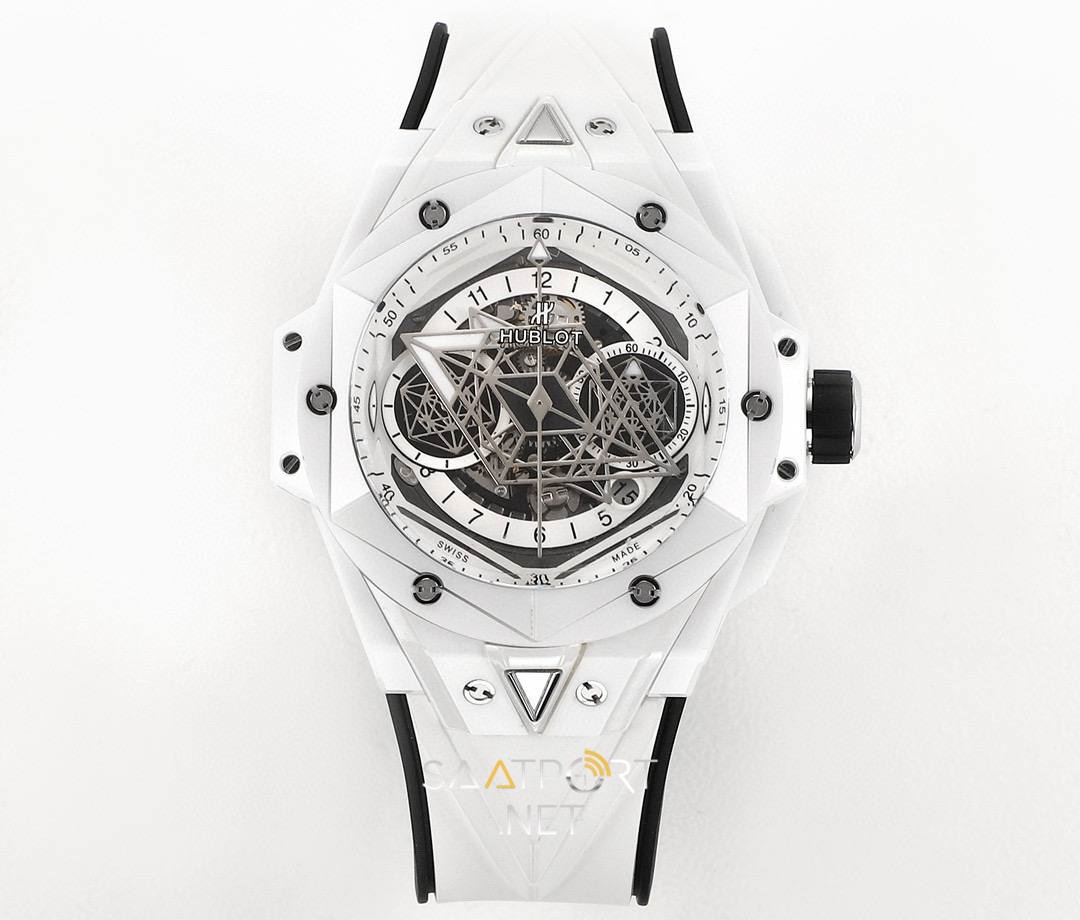 Hublot Big Bang Sang White II HUB1240 İskelet Kadran Super Clone ETA