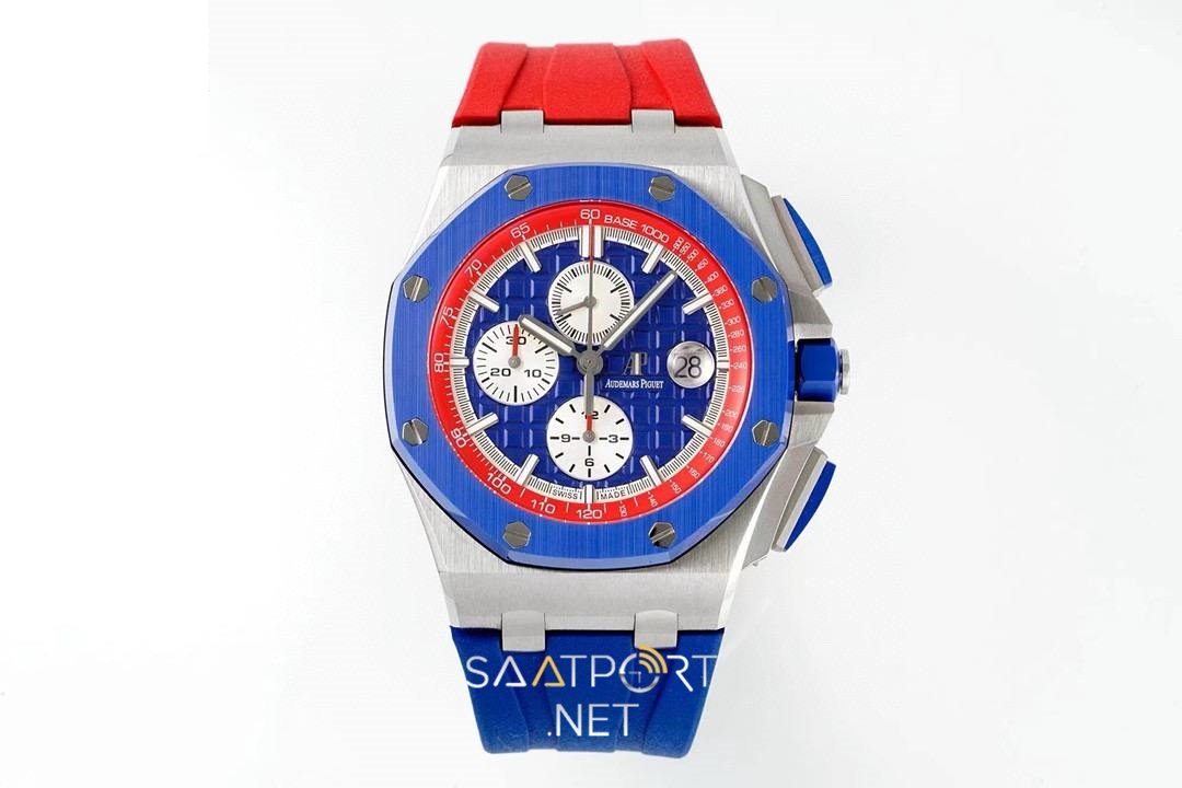 Audemars Piguet 26400 Royal Oak Offshore Blue-Red 44mm Super Clone ETA