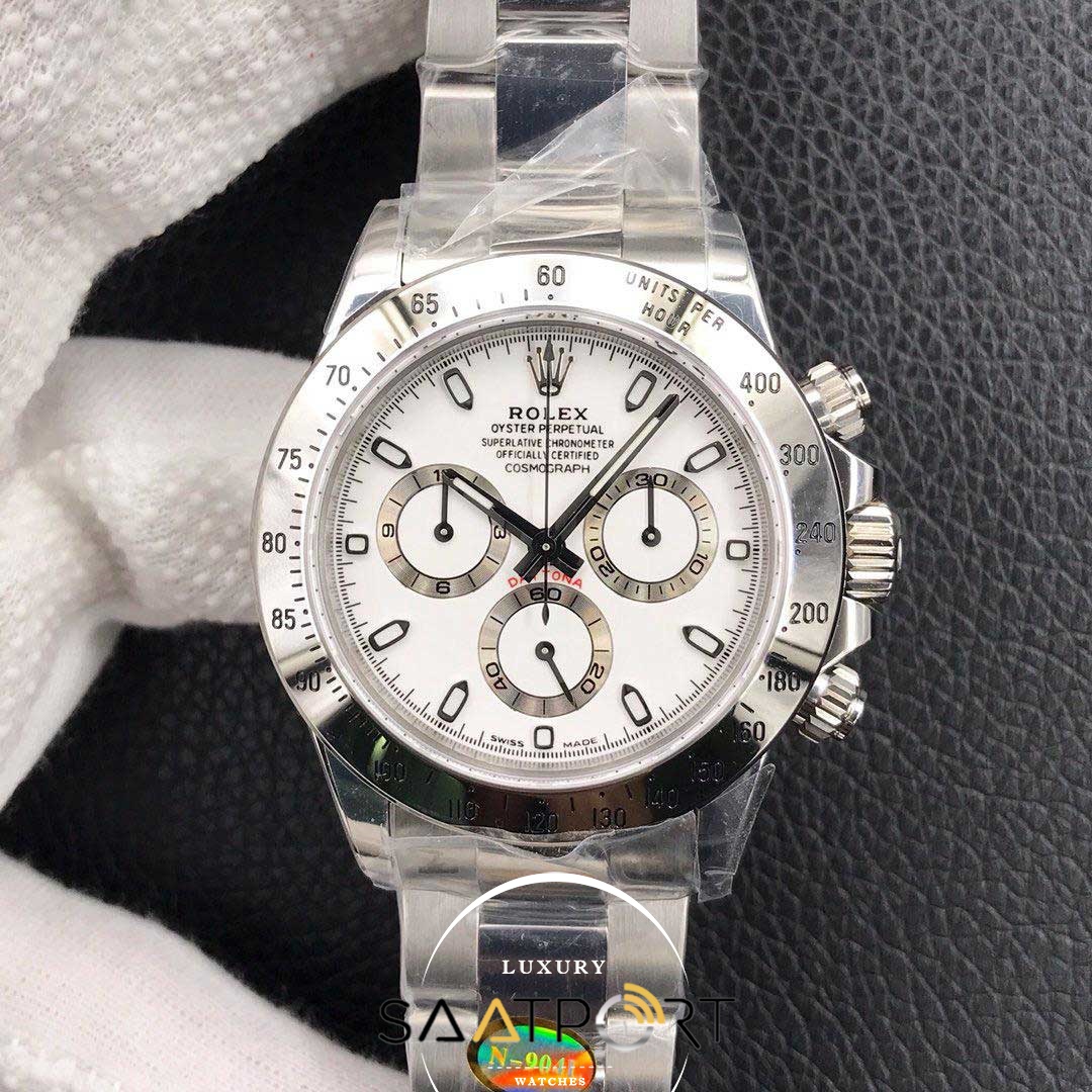 Rolex 116520 Daytona Noob Factory V4 4130 Eta Mekanizma 904L Kasa