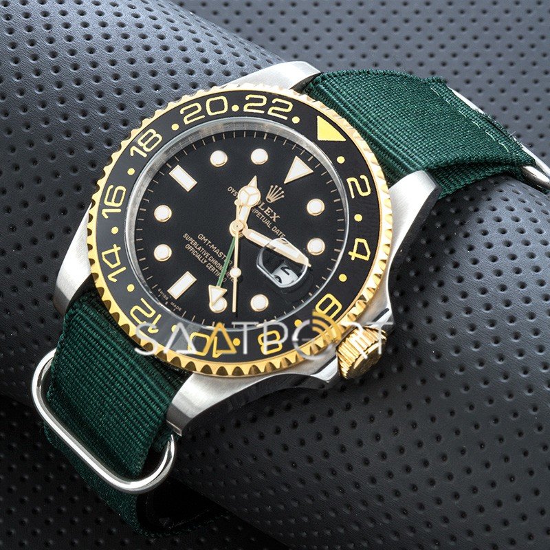 Rolex Submariner GMT Yeşil Natoband Seramik Bezel